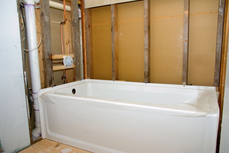 Finished Bathroom with Bathtub